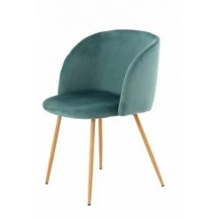 Chaise Et Fauteuil De Table BOBOCHIC - Lot De 2 Chaises De Table RANIA Velours - Vert -banc et tabouret Soldes Boutique 26934223 2