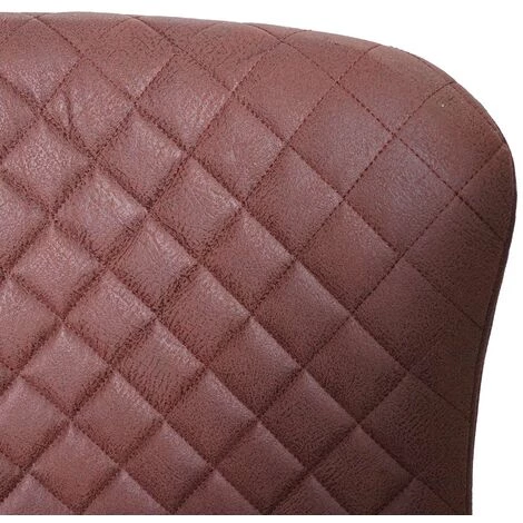 Tabouret De Bar HHG-062, Pour Comptoir, Métal, Vintage, Avec Repose-pied ~ Tissu / Textile Marron 6 Tabouret De Bar HHG-062, Pour Comptoir, Métal, Vintage, Avec Repose-pied ~ Tissu / Textile Marron – Image 4