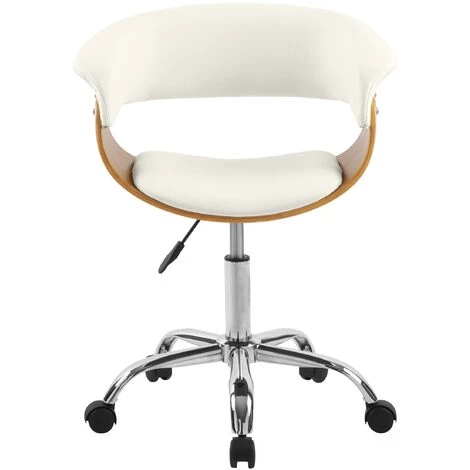 RENDEZ VOUS DéCO Chaise De Bureau Basile Blanche 7 RENDEZ VOUS DéCO Chaise De Bureau Basile Blanche – Image 5