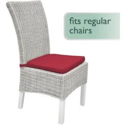 Beautissu Lot De 4 Galettes De Chaise Pia - Coussin Confortable Coloré Idéal Pour Intérieur Extérieur 45x40x5cm Rouge -banc et tabouret Soldes Boutique 27183471 5
