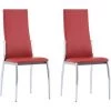 Topdeal Chaises De Salle à Manger 2 Pcs Rouge Similicuir -banc et tabouret Soldes Boutique 27235383 1