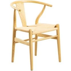 Chaise En Bois Uish Design SKLUM Bois D'orme - Corde En Papier Bois Naturel - Bois Naturel Bois Naturel