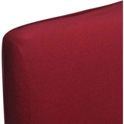 LITZEE 6 Housses De Chaise Dos Droit Extensibles Bordeaux -banc et tabouret Soldes Boutique 27507882 4