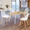 IDMARKET Lot De 4 Chaises MANDY Blanches Pour Salle à Manger - Blanc 2 IDMARKET Lot De 4 Chaises MANDY Blanches Pour Salle à Manger - Blanc -banc et tabouret Soldes Boutique 27748412 1