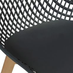 IDMARKET Lot De 4 Chaises MANDY Grises Pour Salle à Manger - Gris -banc et tabouret Soldes Boutique 27748429 4