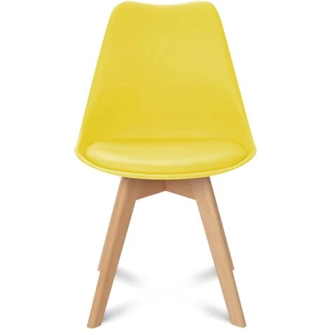 IDMARKET Lot De 6 Chaises SARA Mix Color Gris Clair, Blanc, Gris Foncé X2, Jaune X2 - Gris 5 IDMARKET Lot De 6 Chaises SARA Mix Color Gris Clair, Blanc, Gris Foncé X2, Jaune X2 - Gris – Image 3