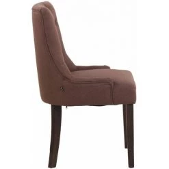 CLP Chaise De Salle à Manger Inverness En Tissu Marron Antique -banc et tabouret Soldes Boutique 27849778 3