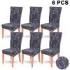 DEVENIRRICHE Lot De 6 Housse De Protection Pour Chaise De Salle à Manger Courte Et Amovible Super Fit Extensible Et Lavable Pour Hôtel, Salle à Manger, Cérémonie, Banquet De Mariage 2 DEVENIRRICHE Lot De 6 Housse De Protection Pour Chaise De Salle à Manger Courte Et Amovible Super Fit Extensible Et Lavable Pour Hôtel, Salle à Manger, Cérémonie, Banquet De Mariage -banc et tabouret Soldes Boutique 27993506 1