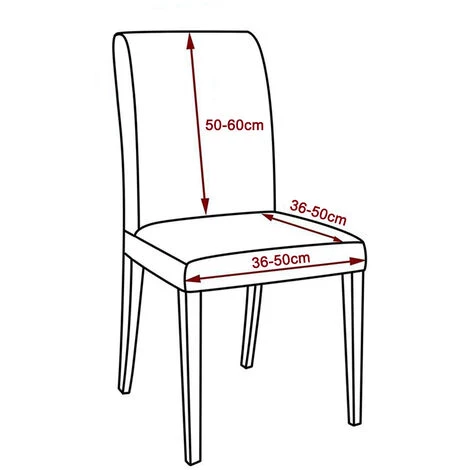 DEVENIRRICHE Lot De 6 Housse De Protection Pour Chaise De Salle à Manger Courte Et Amovible Super Fit Extensible Et Lavable Pour Hôtel, Salle à Manger, Cérémonie, Banquet De Mariage 7 DEVENIRRICHE Lot De 6 Housse De Protection Pour Chaise De Salle à Manger Courte Et Amovible Super Fit Extensible Et Lavable Pour Hôtel, Salle à Manger, Cérémonie, Banquet De Mariage – Image 5