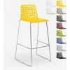 Tabouret De Bar De Cuisine Grand Soleil 74 Cm Design Spider Slitta | Jaune -banc et tabouret Soldes Boutique 28012707 1