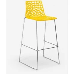Tabouret De Bar De Cuisine Grand Soleil 74 Cm Design Spider Slitta | Jaune -banc et tabouret Soldes Boutique 28012707 3