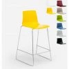 Grand Soleil Tabouret Design Moderne De Bar Et Cuisine 64 Cm Mini Imola | Jaune -banc et tabouret Soldes Boutique 28012847 1