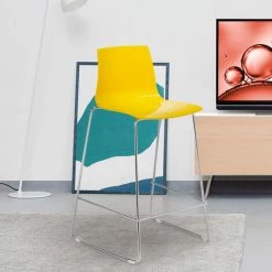 Grand Soleil Tabouret Design Moderne De Bar Et Cuisine 64 Cm Mini Imola | Jaune 8 Grand Soleil Tabouret Design Moderne De Bar Et Cuisine 64 Cm Mini Imola | Jaune -banc et tabouret Soldes Boutique 28012847 2