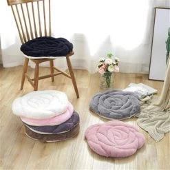 BARES Galette De Chaise Coussin De Chaise Épais Cousins Matelassé Coussin D'assise Confortable Pour Intérieur Et Extérieur Coussin De Siège Forme De Fleur Pour Bureau Salon Maison Jardin -banc et tabouret Soldes Boutique 28029093 4