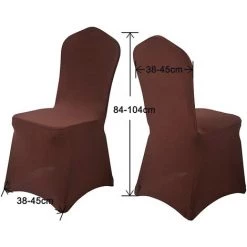 LONGZIMING Couverture De Chaise élastique épaissie Banquet Conférence Hôtel Célébration Mariage Mariage Hôtel Chaise Couverture Housse De Siège -banc et tabouret Soldes Boutique 28030389 5