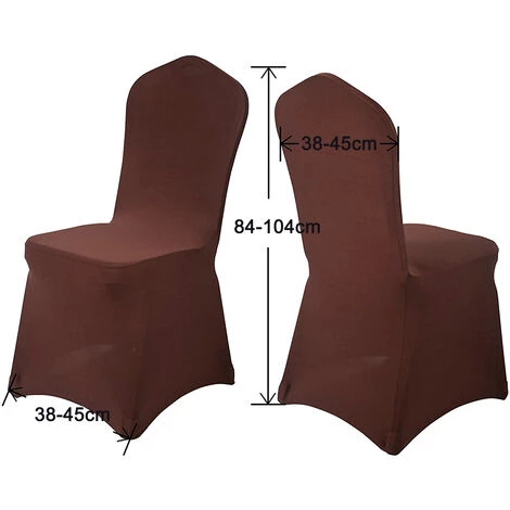 DEVENIRRICHE Couverture De Chaise élastique épaissie Banquet Conférence Hôtel Célébration Mariage Mariage Hôtel Chaise Couverture Housse De Siège 7 DEVENIRRICHE Couverture De Chaise élastique épaissie Banquet Conférence Hôtel Célébration Mariage Mariage Hôtel Chaise Couverture Housse De Siège – Image 5