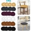 LONGZIMING 4 Pcs Élastique Spandex Chaise Stretch Siège Couvre Protecteur Pour Salle À Manger Chaises De Cuisine Extensible, Chaise À Manger Meubles Housse De Coussin Housse Housse Pour Chaises Rondes Et Carrées -banc et tabouret Soldes Boutique 28191228 1