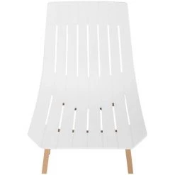 FROMM & STARCK Lot De 2 Chaises Design À Fentes Cuisine Salle À Manger Plastique PP Blanc 150kg - Blanc -banc et tabouret Soldes Boutique 28259236 3