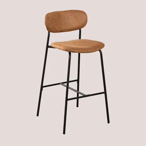 Tabouret Haut En Similicuir (72cm) Abix SKLUM Simili Cuir - Acier Camel - Camel 3 Tabouret Haut En Similicuir (72cm) Abix SKLUM Simili Cuir - Acier Camel - Camel