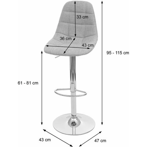 2x Tabouret De Bar HHG-356, Tabouret De Bar ~ Vintage Brun Foncé, Textile 4 2x Tabouret De Bar HHG-356, Tabouret De Bar ~ Vintage Brun Foncé, Textile – Image 2
