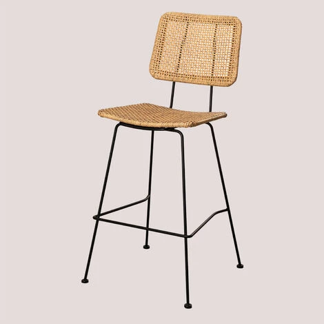 Tabouret Haut En Osier Synthétique (75,5 Cm) Shelly SKLUM Fibre Synthétique - NATUREL 3 Tabouret Haut En Osier Synthétique (75,5 Cm) Shelly SKLUM Fibre Synthétique - NATUREL