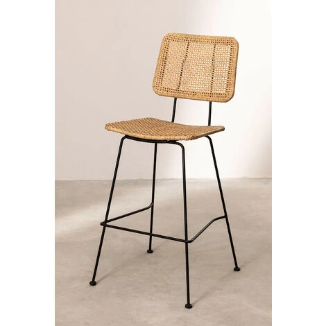 Tabouret Haut En Osier Synthétique (75,5 Cm) Shelly SKLUM Fibre Synthétique - NATUREL 5 Tabouret Haut En Osier Synthétique (75,5 Cm) Shelly SKLUM Fibre Synthétique - NATUREL – Image 3