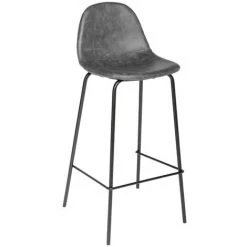 Tabouret De Bar Vintage Vladi Gris Atmosphera