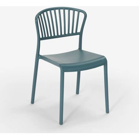 AHD AMAZING HOME DESIGN Chaise Design Moderne En Polypropylène Pour Cuisine Extérieure Bar Restaurant Vivienne | Bleu 5 AHD AMAZING HOME DESIGN Chaise Design Moderne En Polypropylène Pour Cuisine Extérieure Bar Restaurant Vivienne | Bleu – Image 3