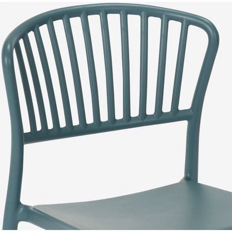 AHD AMAZING HOME DESIGN Chaise Design Moderne En Polypropylène Pour Cuisine Extérieure Bar Restaurant Vivienne | Bleu 6 AHD AMAZING HOME DESIGN Chaise Design Moderne En Polypropylène Pour Cuisine Extérieure Bar Restaurant Vivienne | Bleu – Image 4