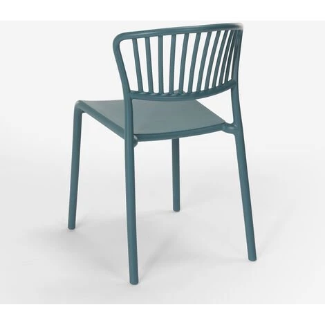 AHD AMAZING HOME DESIGN Chaise Design Moderne En Polypropylène Pour Cuisine Extérieure Bar Restaurant Vivienne | Bleu 7 AHD AMAZING HOME DESIGN Chaise Design Moderne En Polypropylène Pour Cuisine Extérieure Bar Restaurant Vivienne | Bleu – Image 5
