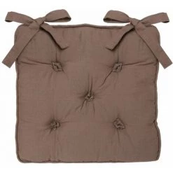 ATMOSPHERA Galette De Chaise 5 Boutons - 40 X 40 - Taupe