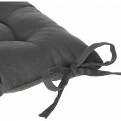 ATMOSPHERA Galette De Chaise - 38 X 38 Cm - 38 X 38 - Gris Foncé -banc et tabouret Soldes Boutique 28772127 4