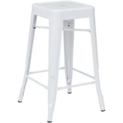 Tabouret Haut En Acier LIX SKLUM Acier - Blanc ↑65 Cm