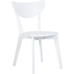 BELIANI Lot De 2 Chaises De Salle à Manger Blanches - Blanc -banc et tabouret Soldes Boutique 28935142 4