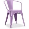 PRIVATEFLOOR Chaise Stylix Avec Accoudoirs Nouvelle édition - Métal Violet Pastel - Fer - Violet Pastel -banc et tabouret Soldes Boutique 28955887 1