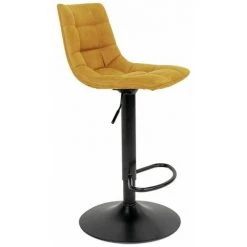 ALTOBUY MAGNUS - Lot De 2 Tabourets Acier Et Tissu Jaune Moutarde - Jaune 8 ALTOBUY MAGNUS - Lot De 2 Tabourets Acier Et Tissu Jaune Moutarde - Jaune -banc et tabouret Soldes Boutique 29467548 3