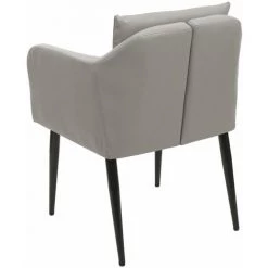 Chaise De Salle à Manger HHG-728, Chaise De Cuisine Chaise Longue ~ Similicuir Taupe -banc et tabouret Soldes Boutique 29816505 4