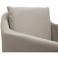 Chaise De Salle à Manger HHG-728, Chaise De Cuisine Chaise Longue ~ Similicuir Taupe -banc et tabouret Soldes Boutique 29816505 5