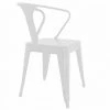 ICONSCORNER Chaise MÉtalique BLANCHE