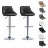 OOBEST Lot De 2 Tabourets De Bar, Hauteur Réglable Et Rotation à 360° (85-105cm), Noir 1 OOBEST Lot De 2 Tabourets De Bar, Hauteur Réglable Et Rotation à 360° (85-105cm), Noir -banc et tabouret Soldes Boutique 30330362 1