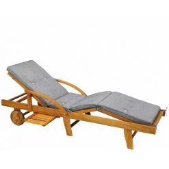 DETEX Coussin Chaise Longue Tami Sun Réspirant Résistant à L'eau Gris Crème 194x55x5cm Grey Mottled (en) -banc et tabouret Soldes Boutique 30356889 3