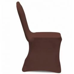 DéCOSHOP26 Housse De Chaise Extensible 4 Pcs Marron - Marron 9 DéCOSHOP26 Housse De Chaise Extensible 4 Pcs Marron - Marron -banc et tabouret Soldes Boutique 30533488 3