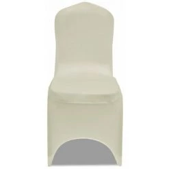 DéCOSHOP26 Housse De Chaise Extensible 4 Pcs Crème - Crèmem -banc et tabouret Soldes Boutique 30533493 3
