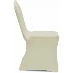 DéCOSHOP26 Housse De Chaise Extensible 4 Pcs Crème - Crèmem -banc et tabouret Soldes Boutique 30533493 4