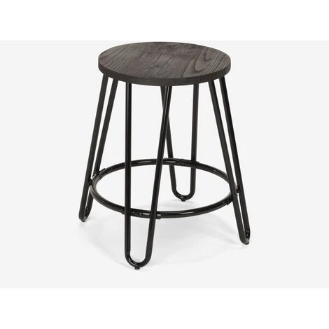 AHD AMAZING HOME DESIGN Tabouret En Métal Design Industriel Pour Bars Restaurants Cuisines Carbon One | Noir 5 AHD AMAZING HOME DESIGN Tabouret En Métal Design Industriel Pour Bars Restaurants Cuisines Carbon One | Noir – Image 3