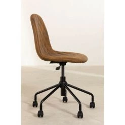 Chaise De Bureau En Similicuir Glamm Diamond SKLUM Simili Cuir - Acier Café Diamond - Café Diamond -banc et tabouret Soldes Boutique 30616477 5