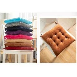 ILOVEMILAN Coussin De Chaise Carrée Dortoir étudiant Coussin De Chaise De Classe Automne Et Hiver Coussin De Siège épaississant Couleur Unie Coussin En Peluche——40*45cm -banc et tabouret Soldes Boutique 30872070 4