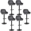 BATHRINS®Lot De 6 Tabouret De Bar En Velours Hauteur D'assise Réglable 60-82 Cm Pour Bar Salle à Manger Salon -GRIS 1 BATHRINS®Lot De 6 Tabouret De Bar En Velours Hauteur D'assise Réglable 60-82 Cm Pour Bar Salle à Manger Salon -GRIS -banc et tabouret Soldes Boutique 30995952 1