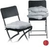 Relaxdays Coussin De Chaise Lot De 4 Lavable 10 Cm épaisseur Doux Moelleux Pour Siège De Jardin à Nouer 40 X 40 Cm Polyester, Gris -banc et tabouret Soldes Boutique 31791628 1