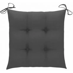 ASUPERMALL Coussins De Chaise 2 Pcs Anthracite 40x40x7 Cm Tissu 10 ASUPERMALL Coussins De Chaise 2 Pcs Anthracite 40x40x7 Cm Tissu -banc et tabouret Soldes Boutique 31946572 4
